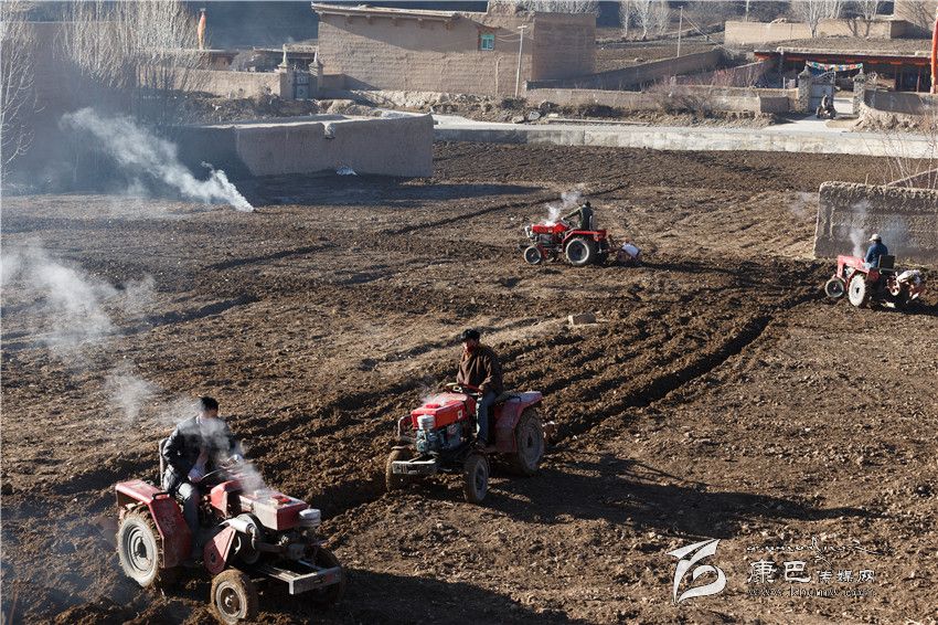 雪山腳下春耕圖(康巴傳媒網首屆紀實攝影大賽)