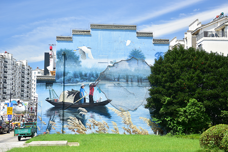 2020年8月2日拍攝的江蘇省張家港市永聯(lián)村。